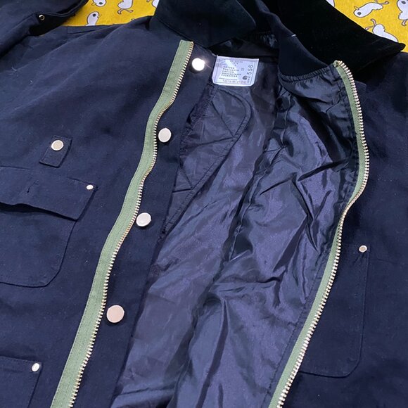 Sacai x Carhartt Black Workwear Jacket Men's Size L - Picture 8 of 11